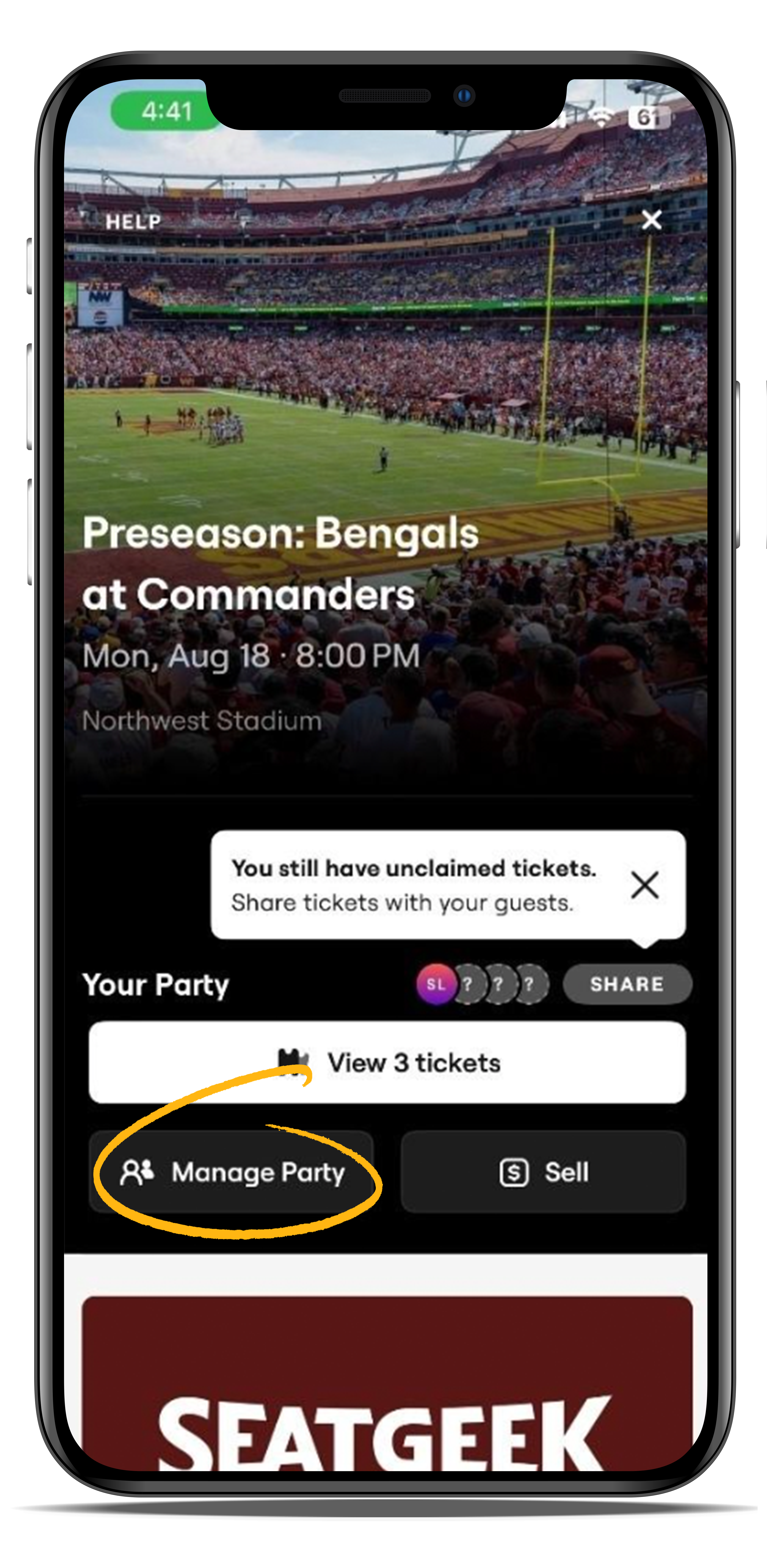 Sharing tickets step5