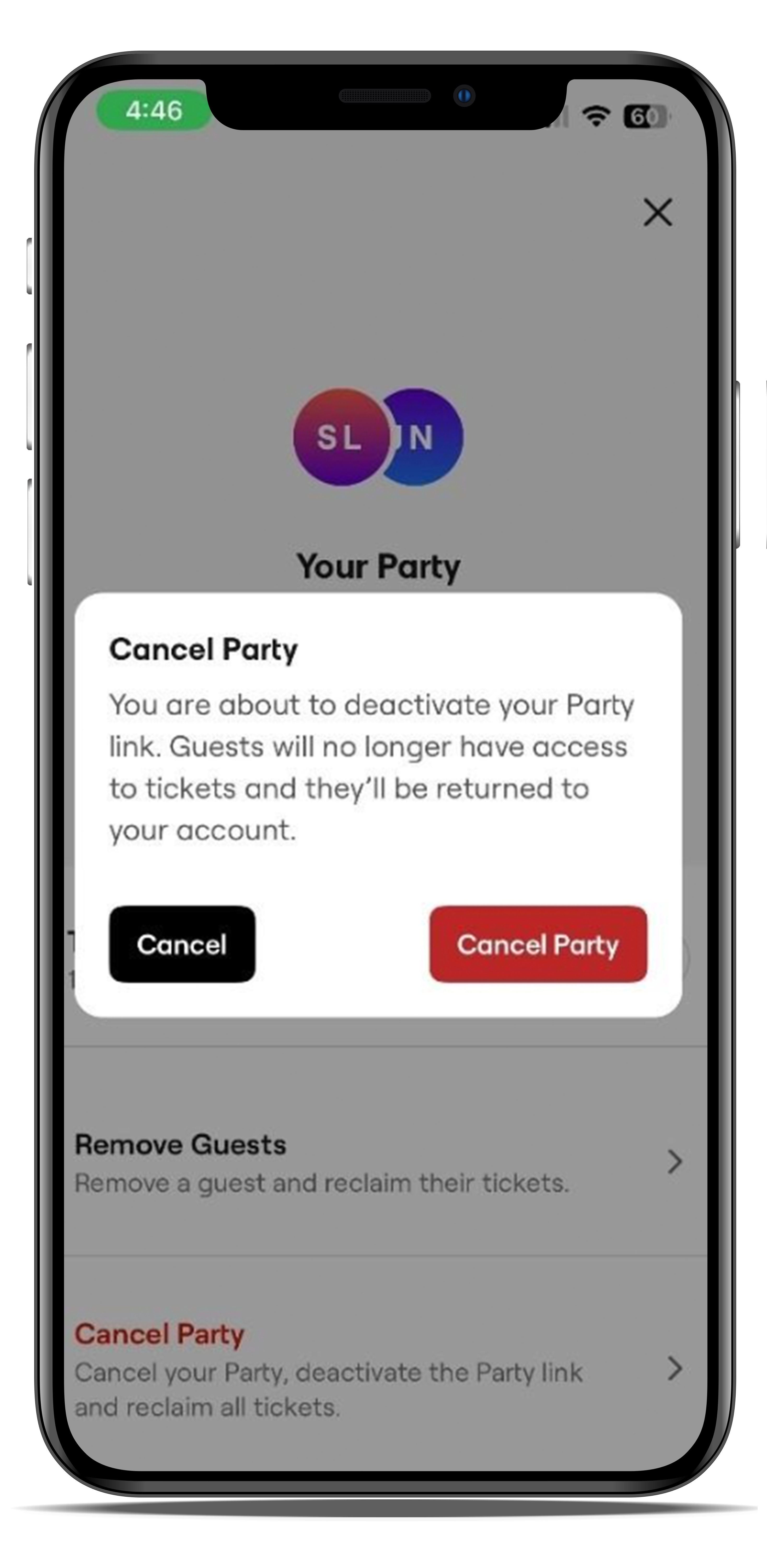 Sharing tickets step6