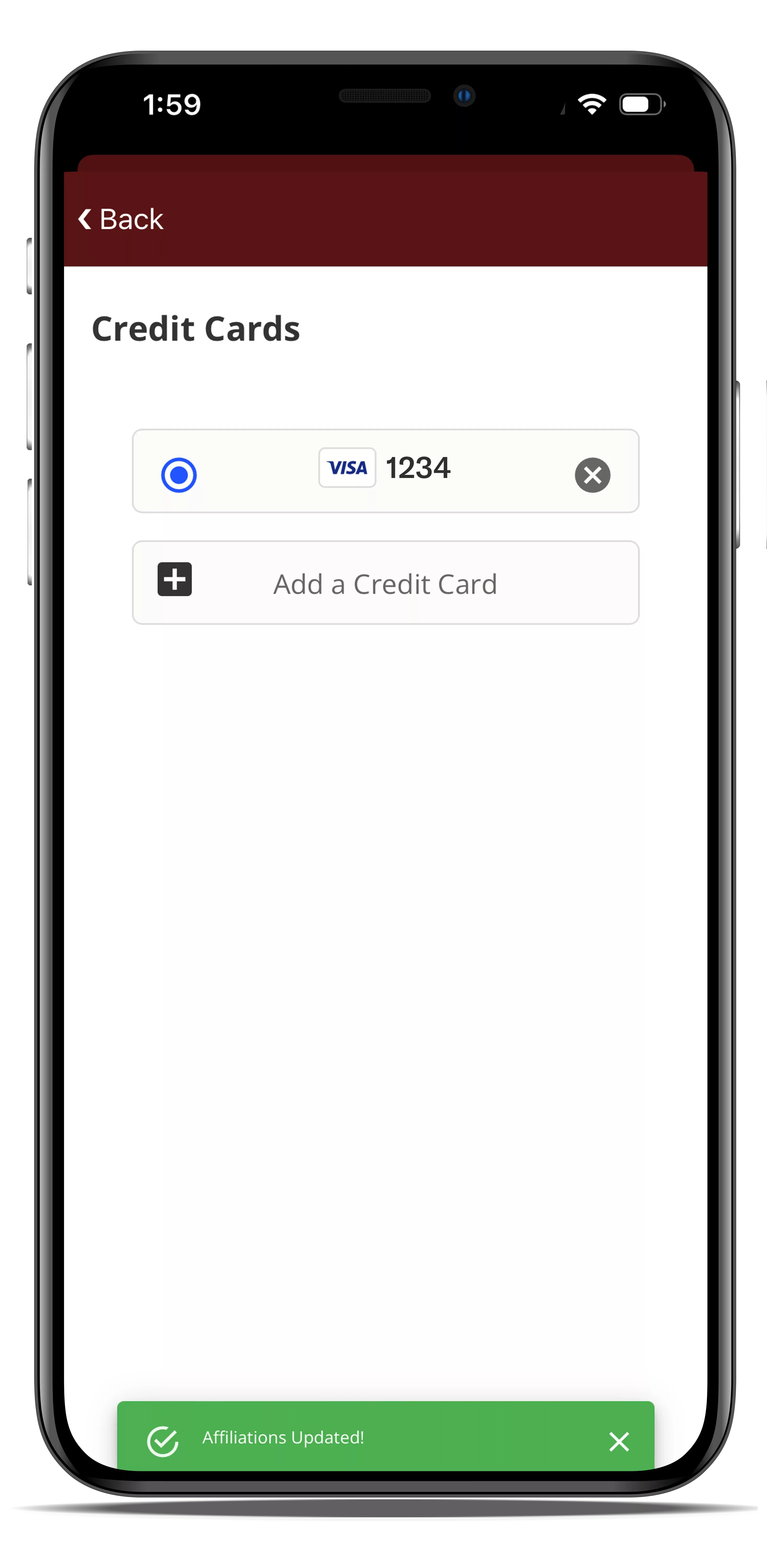 Commanders app for iPhone
